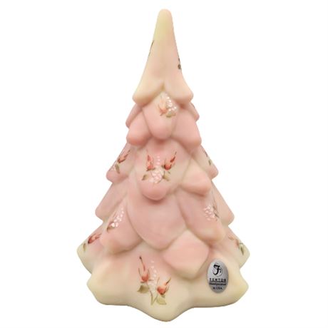 Fenton Hand Painted Burmese Evergreen Tree