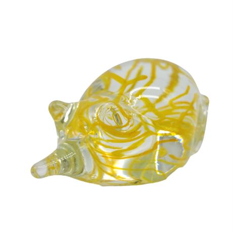 Signed Hand Blown Art Glass Mouse Figurine