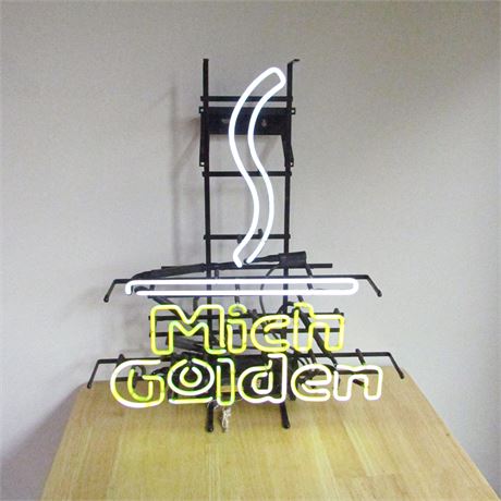 Mich Golden Neon Sign
