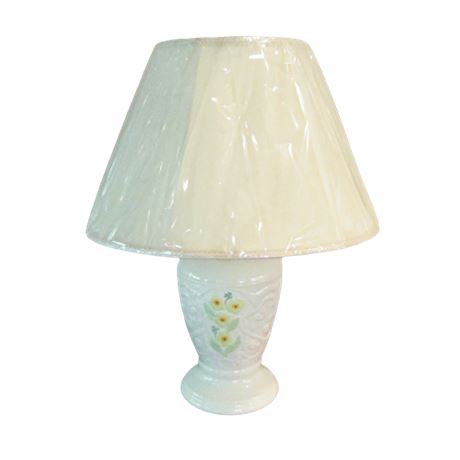 Belleek Floral 12th Anniversary Show Table Lamp