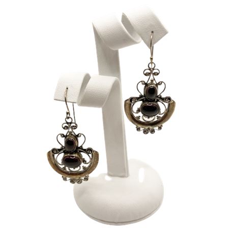 Southwestern Style Sterling Drop Earrings