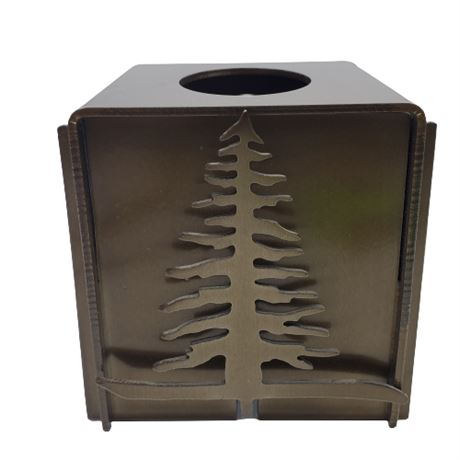 Rocky Mountain Evergreen Tree Tissue Box Cover