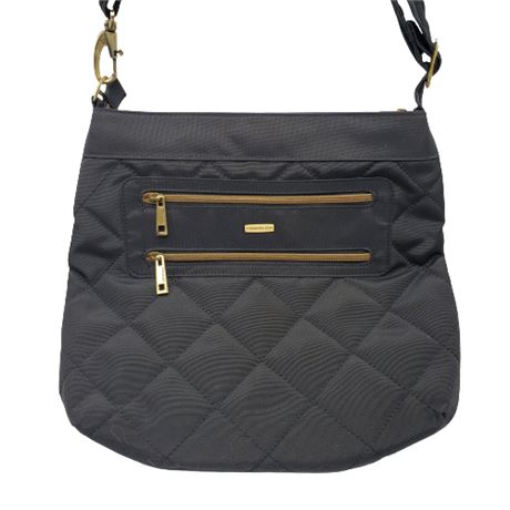 Travelon Anti-Theft Black Quilted RFID Crossbody Bag