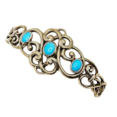 Southwestern Style Sterling Cuff Bracelet
