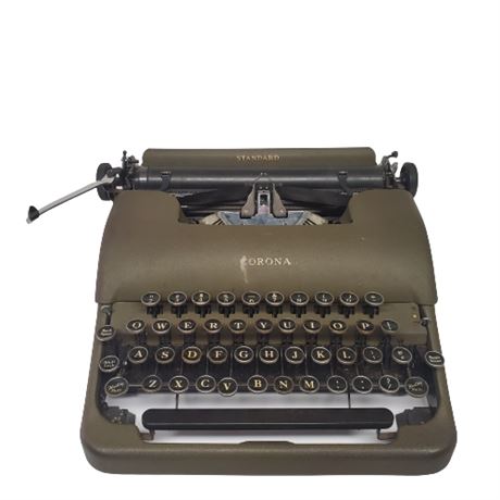 Vintage LC Smith & Corona WWII Era Typewriter