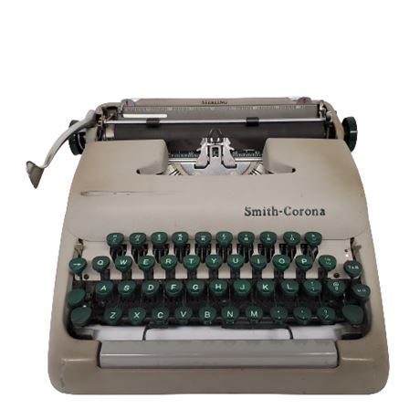 Vintage Smith-Corona Sterling Portable Typewriter