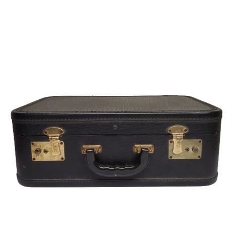 Vintage 1940s Mendel Style Small Blue Suitcase