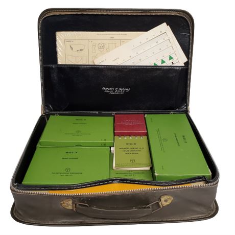 Vintage WISC-R Psychological Testing Set 1974