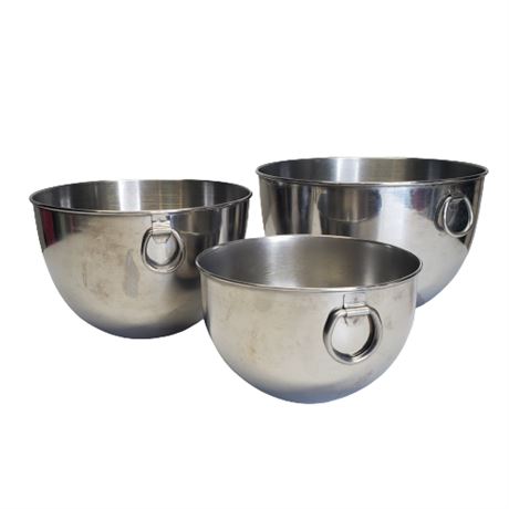 Vintage Revere Ware* Stainless Steel Nesting Mixing Bowls