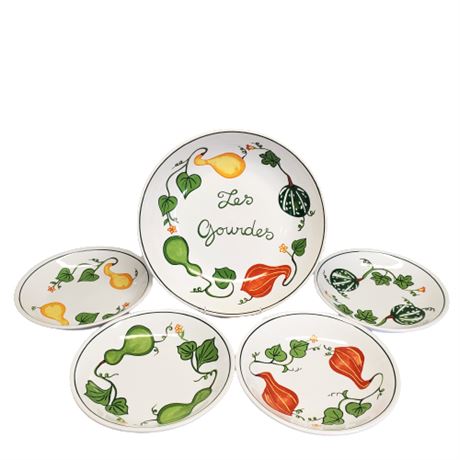 Williams-Sonoma "Les Gourds" 5 Pc. Pasta Bowl Set