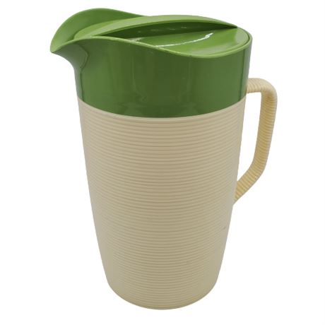 Vintage Raffiaware Ribbed Pitcher
