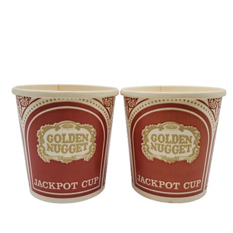 Vintage Las Vegas Golden Nugget Jackpot Cups