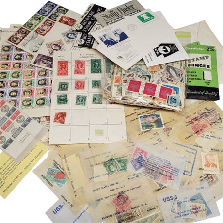 Large Lot Vintage Stamps
