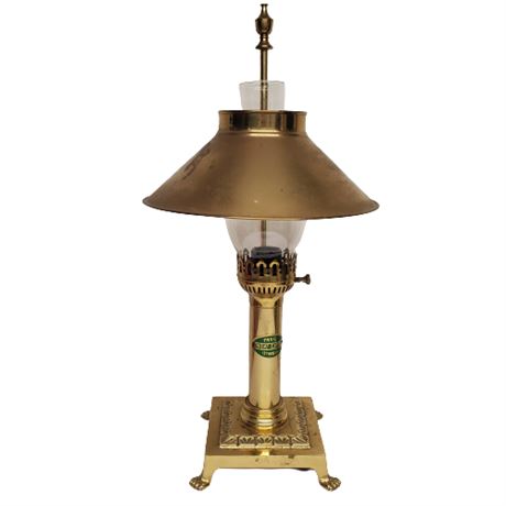 Vintage Orient Express Brass Table Lamp