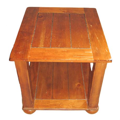 Stained Oak End Table