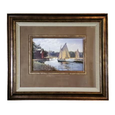 Donald Demers "On a Midday Tide" Framed Fine Art Print