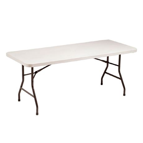 Cream Samsonite 6 FT Folding Table
