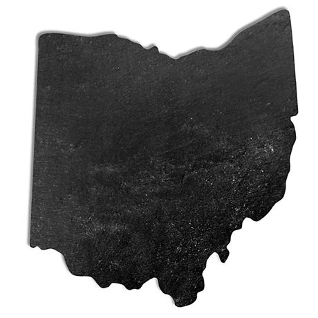 Top Shelf Living Slate Ohio Cheese Board NEW
