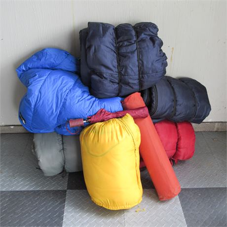 Large Sleeping Bag Lot