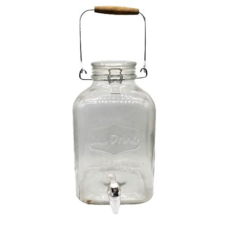 Large Glass Cold Drinks Dispenser