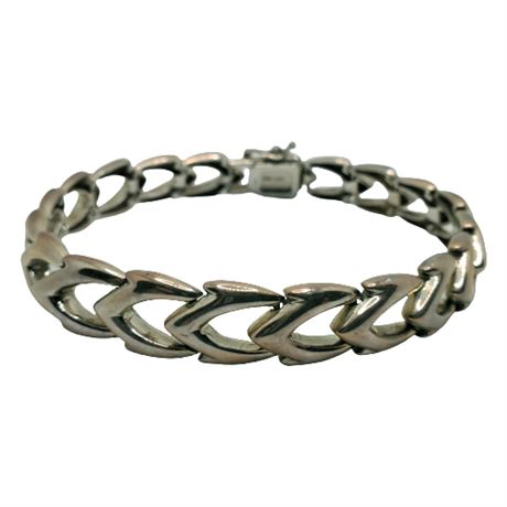 Heavy Sterling Silver Link Bracelet