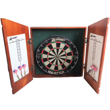 Accudart Solid Wood Wall Mounting Dart Board
