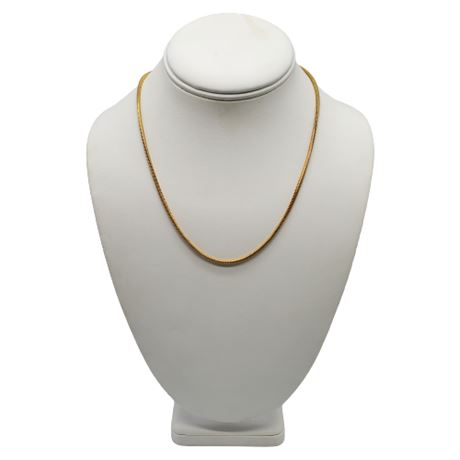 14K Gold Italian Snake Chain Necklace