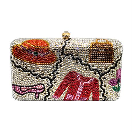 Absolut Brio! Miami Small Fashion Rhinestone Clutch