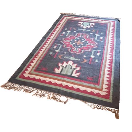 Modern Wool & Jute Area Rug