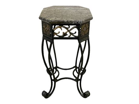 Decorative Wrought Iron Accent Table