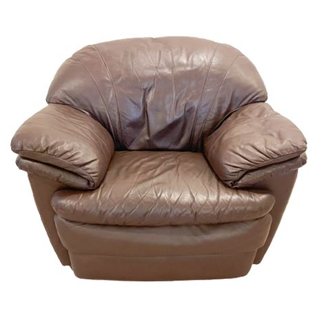 Oversized Leather Armchair