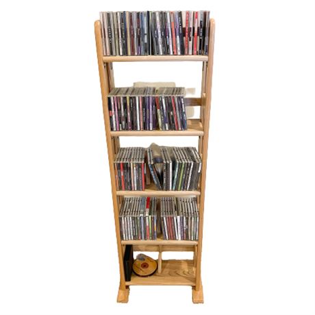 Media Shelf with CDs