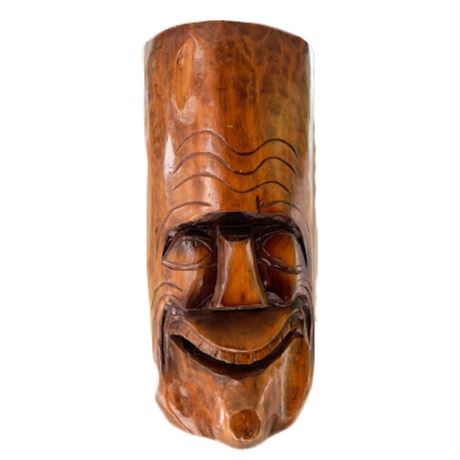 Wooden Tiki Face