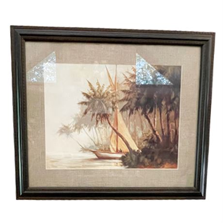 Framed Sailboat Print