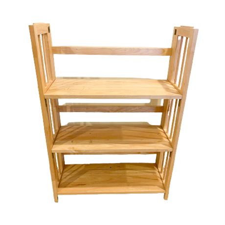 Wooden Folding Bookshelf