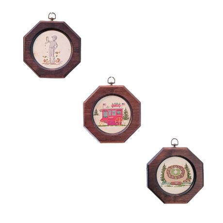 3 Needle Point Prints
