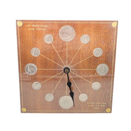 Marion Kay Walnut United States Coinage Clock