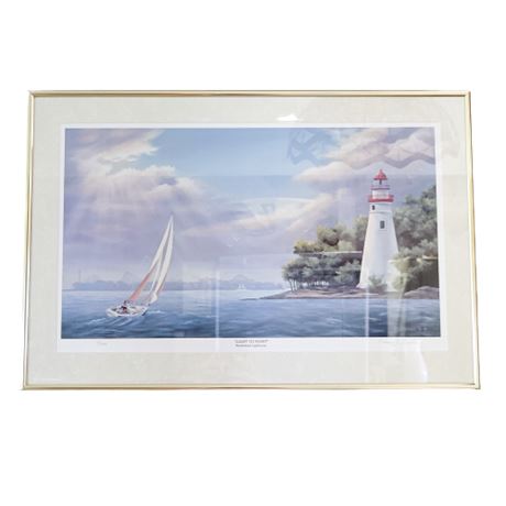 "Light to Point" Marblehead Lighthouse Print by Susan J. Ziemke