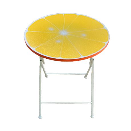 Fold Up Metal Lemon Table