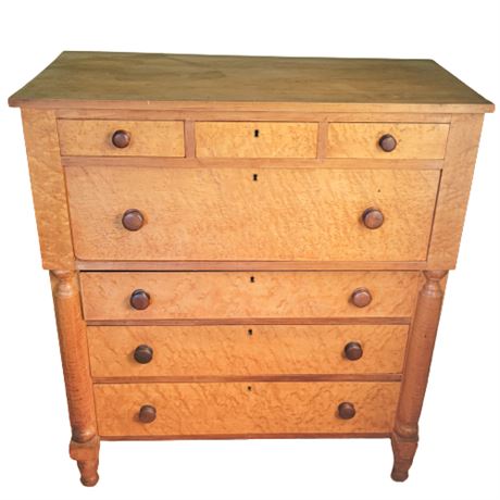 Antique Tiger Maple Chest of Drawers