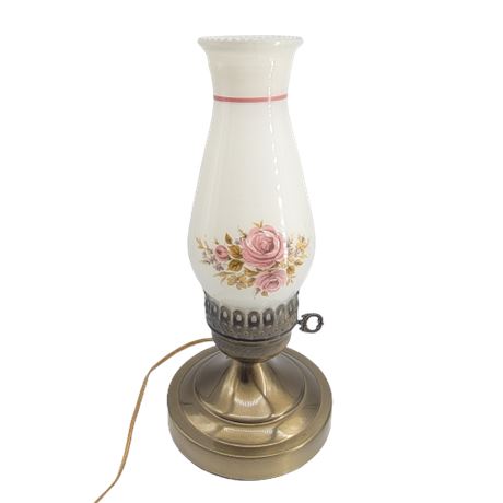 Vintage Milk Glass Electric Lantern