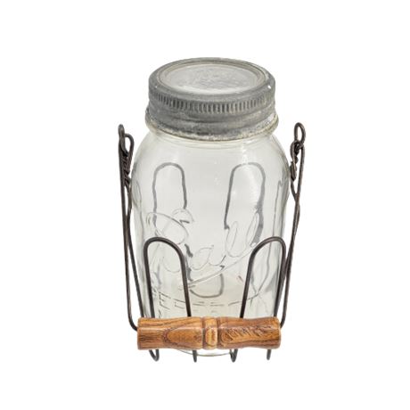 Vintage Ball Glass Mason Jar