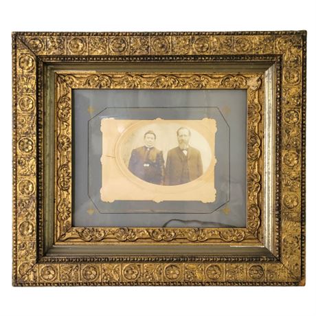 Antique Photo in Ornate Picture Frame