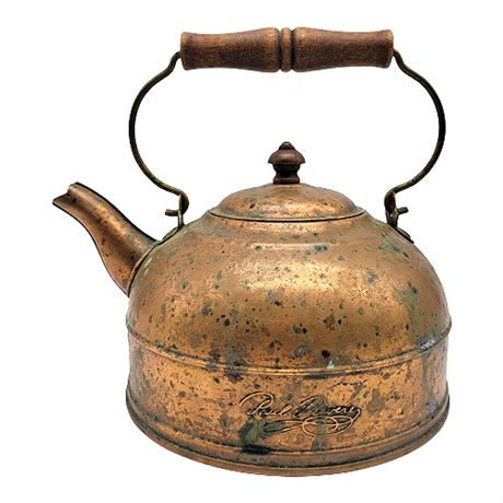 Vintage Paul Revere Copper Tea Kettle