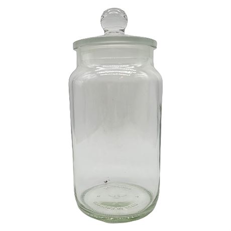 Vintage Ravenhead Glass Apothecary Jar Made in England