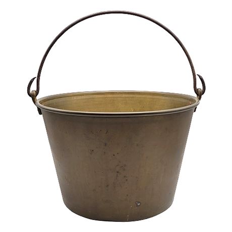 Antique 1851 Hayden's Ansonia Brass Bucket