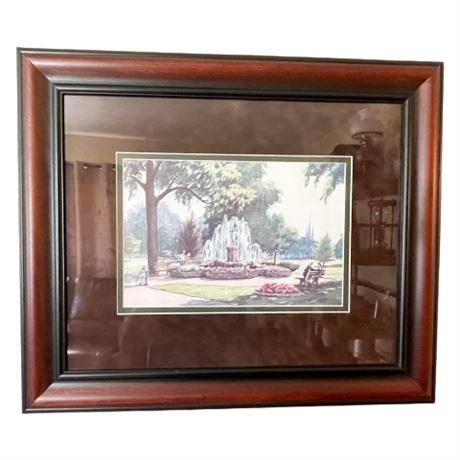 Frank Smith Ohio Artist Fountain Print