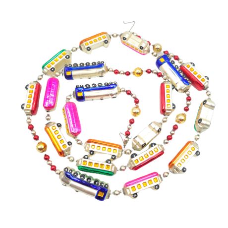 Vintage Radko Train Cart Garland Ornaments