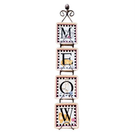 MWW Market Decorative Wall Hanging Meow Plates