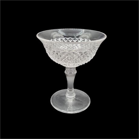 Westmoreland's Handmade "English Hobnail" Crystal Sherbet Low Foot Glasses